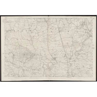1845 Map of Lancashire 85, 1849 Print