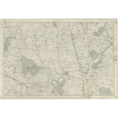 1845 Map of Lancashire 85, 1849 Print