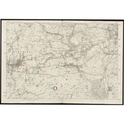 1844 Map of Lancashire 88, 1851 Print