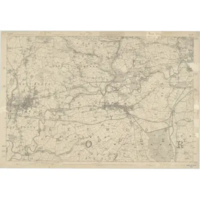 1844 Map of Lancashire 88, 1851 Print