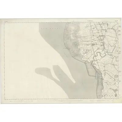 1845 Map of Lancashire 90, 1848 Print