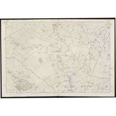 1845 Map of Lancashire 91, 1849 Print