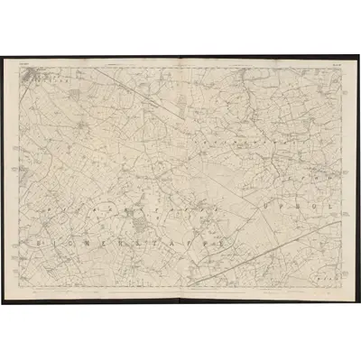1845 Map of Lancashire 92, 1849 Print