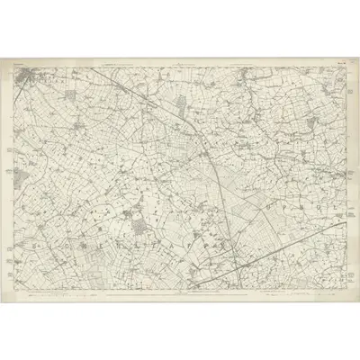 1845 Map of Lancashire 92, 1849 Print