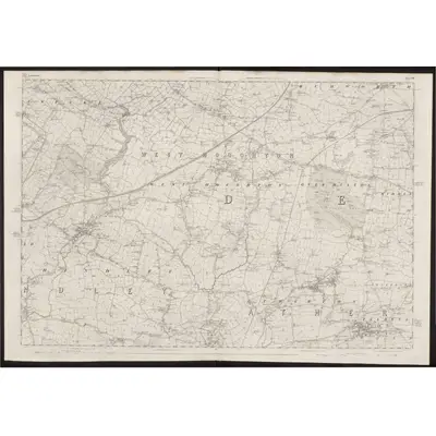1845 Map of Lancashire 94, 1849 Print