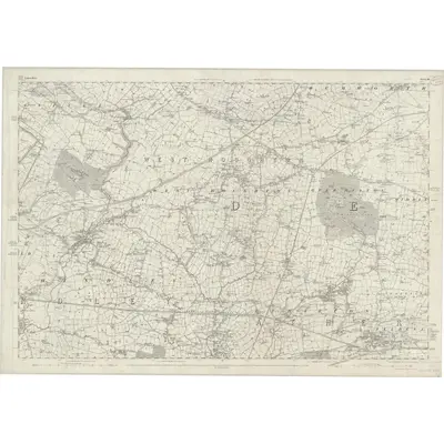 1845 Map of Lancashire 94, 1849 Print