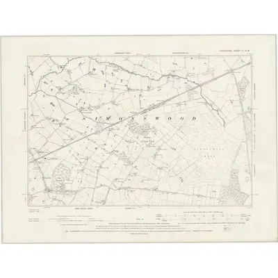 1890 Map of Lancashire C.NW, 1894 Print