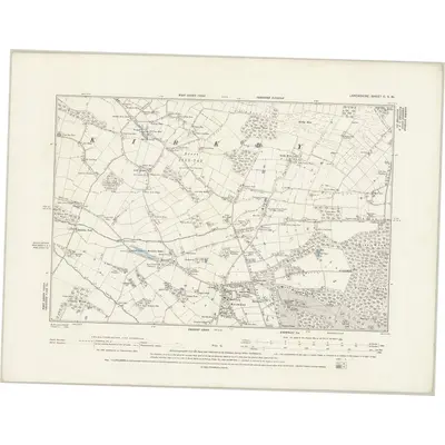 1891 Map of Lancashire C.SW, 1894 Print