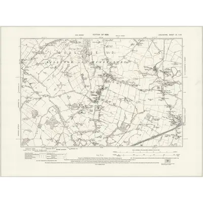 1925 Map of Lancashire CI.NW, 1929 Print