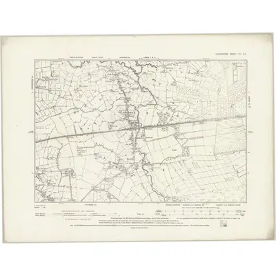 1891 Map of Lancashire CII.SE, 1894 Print