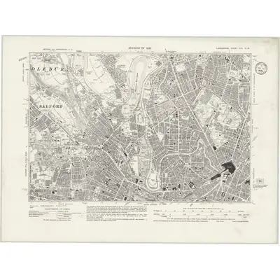 1930 Map of Lancashire CIV.NW