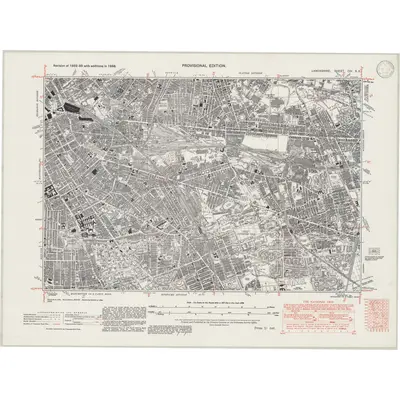 1938 Map of Lancashire CIV.SE, 1946 Print