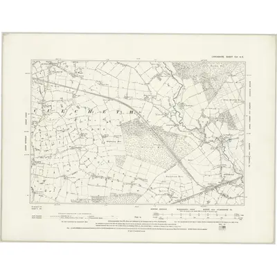 1891 Map of Lancashire CIX.NE, 1894 Print