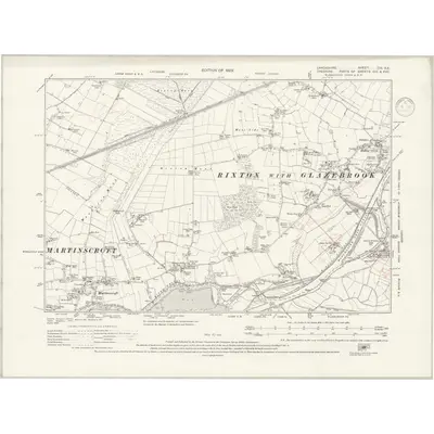 1926 Map of Lancashire CIX.SE, 1938 Print