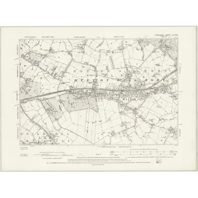 1889 Map of Lancashire CVII.SW, 1894 Print