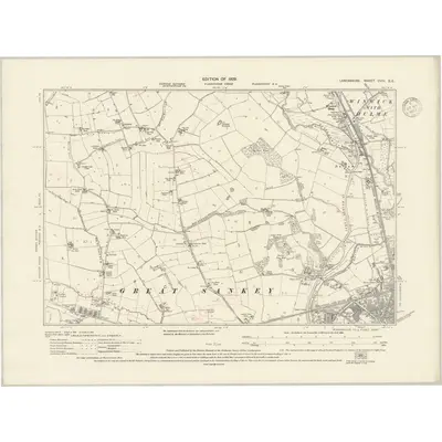 1926 Map of Lancashire CVIII.SE, 1937 Print