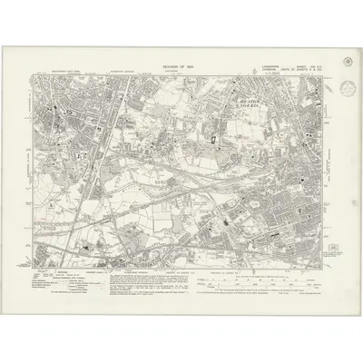 1934 Map of Lancashire CXI.SE