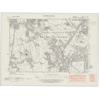 1934 Map of Lancashire CXIA.NE, 1947 Print
