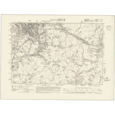 1933 Map of Lancashire CXII.NE, 1937 Print