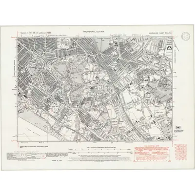 1938 Map of Lancashire CXIII.NE, 1946 Print
