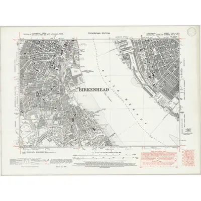 1938 Map of Lancashire CXIII.NW, 1946 Print