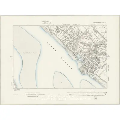 1888 Map of Lancashire CXIII.SE, 1894 Print