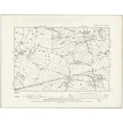 1891 Map of Lancashire CXIV.NE, 1894 Print