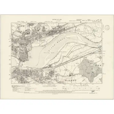 1925 Map of Lancashire CXV.SW, 1937 Print
