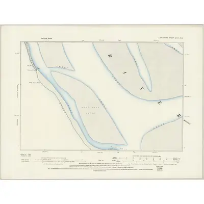 1892 Map of Lancashire CXVII.NE, 1894 Print