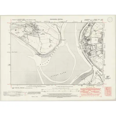 1938 Map of Lancashire CXVIII.NE, 1946 Print