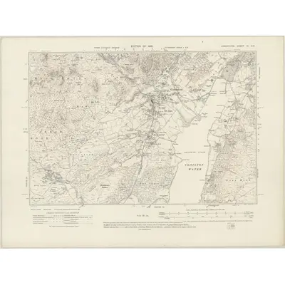 1911 Map of Lancashire IV.NE, 1919 Print