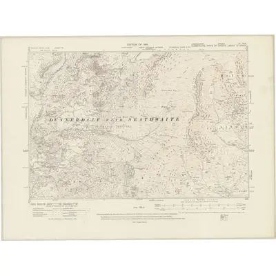 1912 Map of Lancashire IV.NW, 1919 Print
