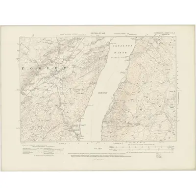 1912 Map of Lancashire IV.SE, 1919 Print