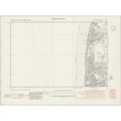 1938 Map of Lancashire L.NE, 1946 Print