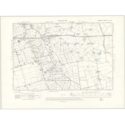 1909 Map of Lancashire LIX.NW, 1912 Print
