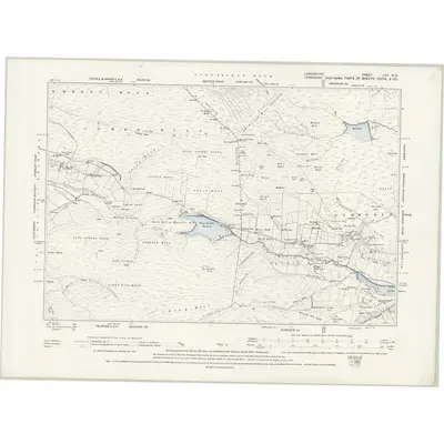 1892 Map of Lancashire LVII.NE, 1895 Print