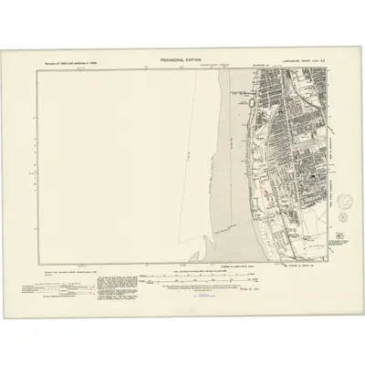1938 Map of Lancashire LVIII.NE, 1945 Print
