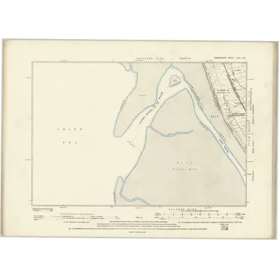 1891 Map of Lancashire LVIII.SE, 1894 Print