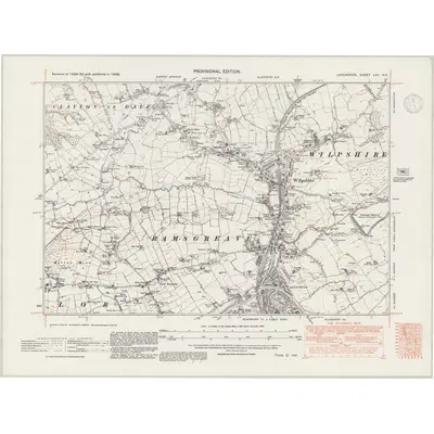 1938 Map of Lancashire LXII.NE, 1947 Print