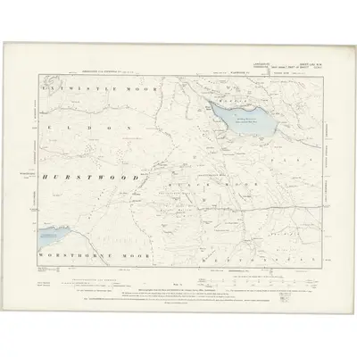 1891 Map of Lancashire LXV.NW, 1894 Print