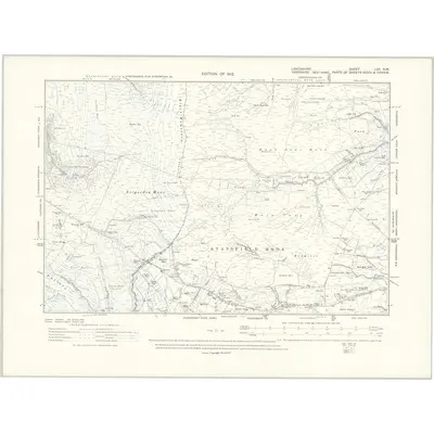 1909 Map of Lancashire LXV.SW, 1912 Print