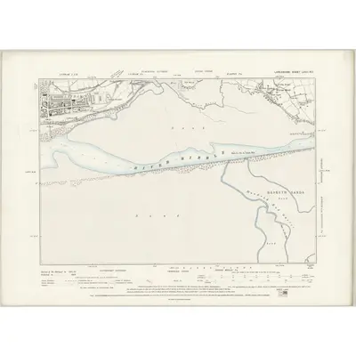 1891 Map of Lancashire LXVII.NE, 1894 Print