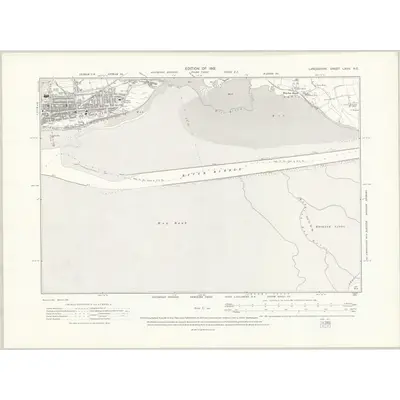 1908 Map of Lancashire LXVII.NE, 1912 Print