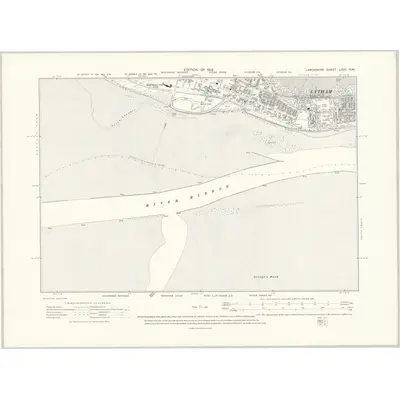 1908 Map of Lancashire LXVII.NW, 1912 Print