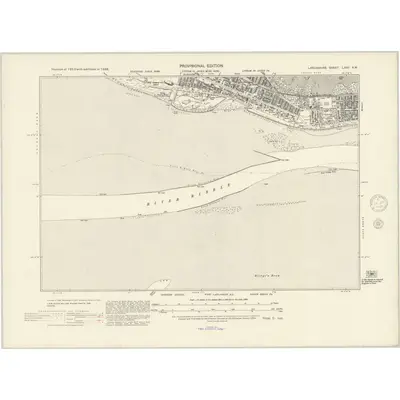 1938 Map of Lancashire LXVII.NW, 1945 Print