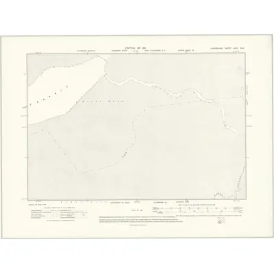 1909 Map of Lancashire LXVII.SW, 1911 Print