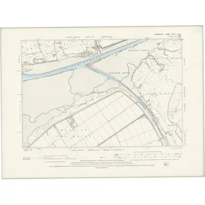 1891 Map of Lancashire LXVIII.NW, 1894 Print