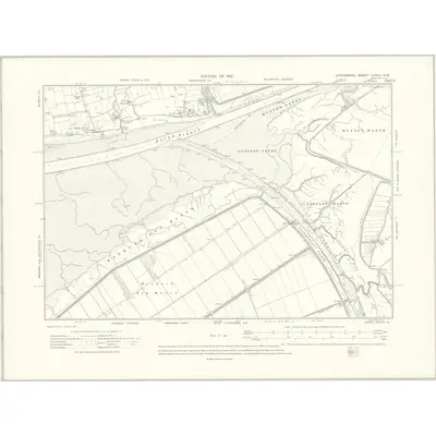 1909 Map of Lancashire LXVIII.NW, 1912 Print