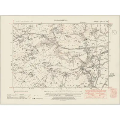 1938 Map of Lancashire LXX.NW, 1948 Print