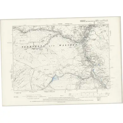 1891 Map of Lancashire LXXIII.SW, 1895 Print